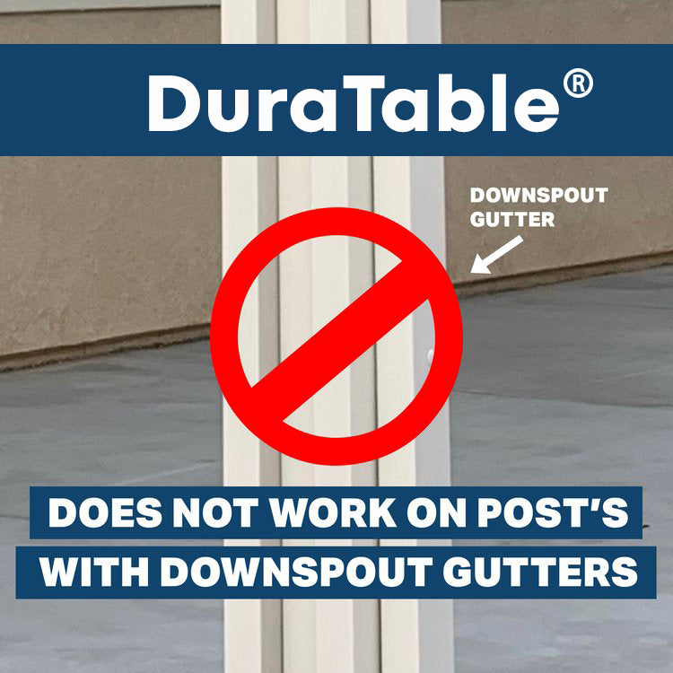 DuraTable® for Aluminum Patio Cover H-Posts
