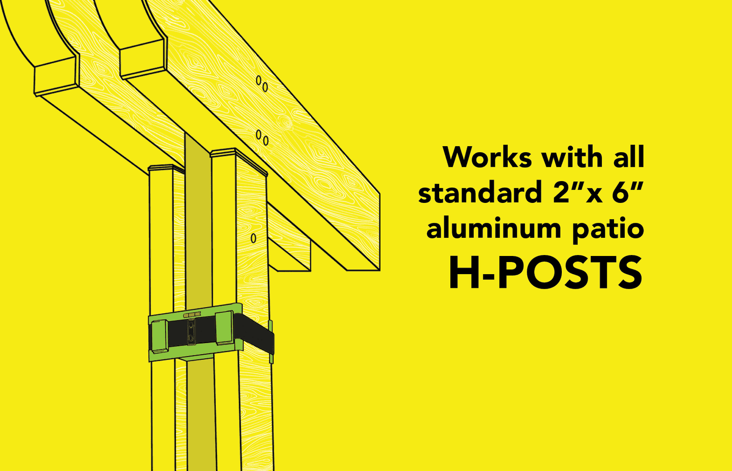 H-Post Jig™ - For 2x6 Aluminum Sideplates