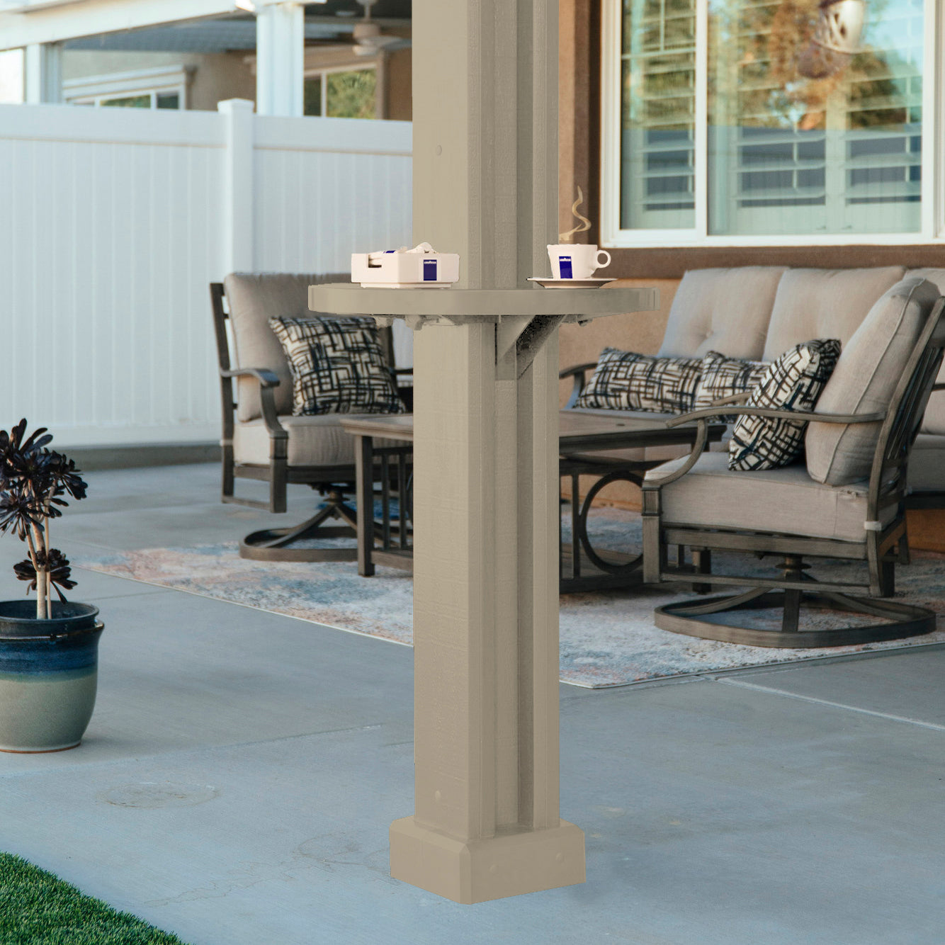 AlumaTable® for Aluminum Patio Cover H-Posts