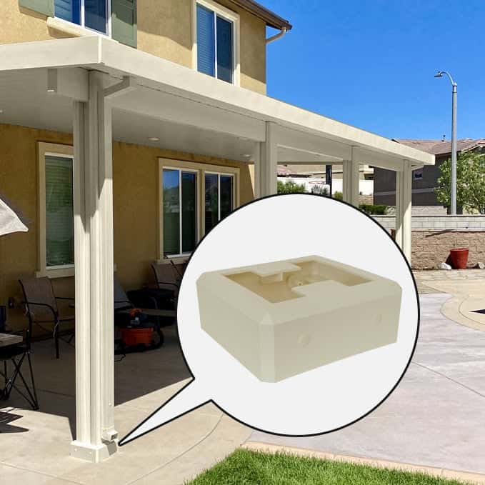 DuraBase® H-Post Covers for Aluminum Patio Covers