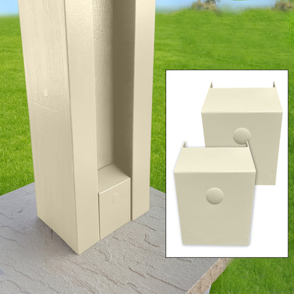H-Post Cap™ -(2 Units per Set) H-Post Hardware Caps for Aluminum Patio Covers
