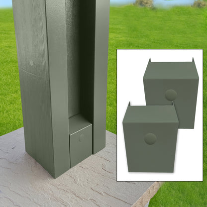 H-Post Cap™ -(2 Units per Set) H-Post Hardware Caps for Aluminum Patio Covers