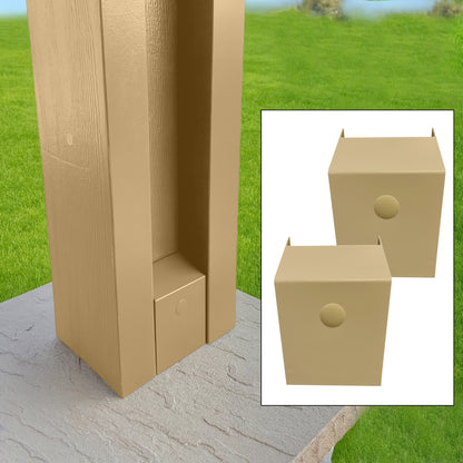 H-Post Cap™ -(2 Units per Set) H-Post Hardware Caps for Aluminum Patio Covers