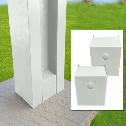 H-Post Cap™ -(2 Units per Set) H-Post Hardware Caps for Aluminum Patio Covers