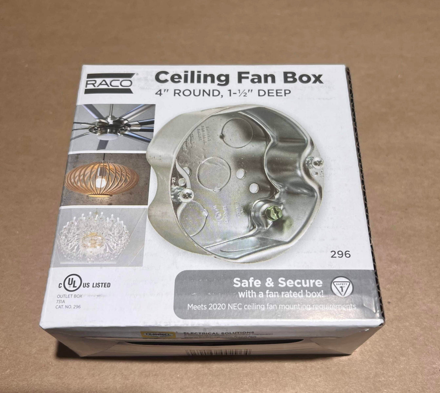 4" Ceiling Fan Box 1-1/2" Deep