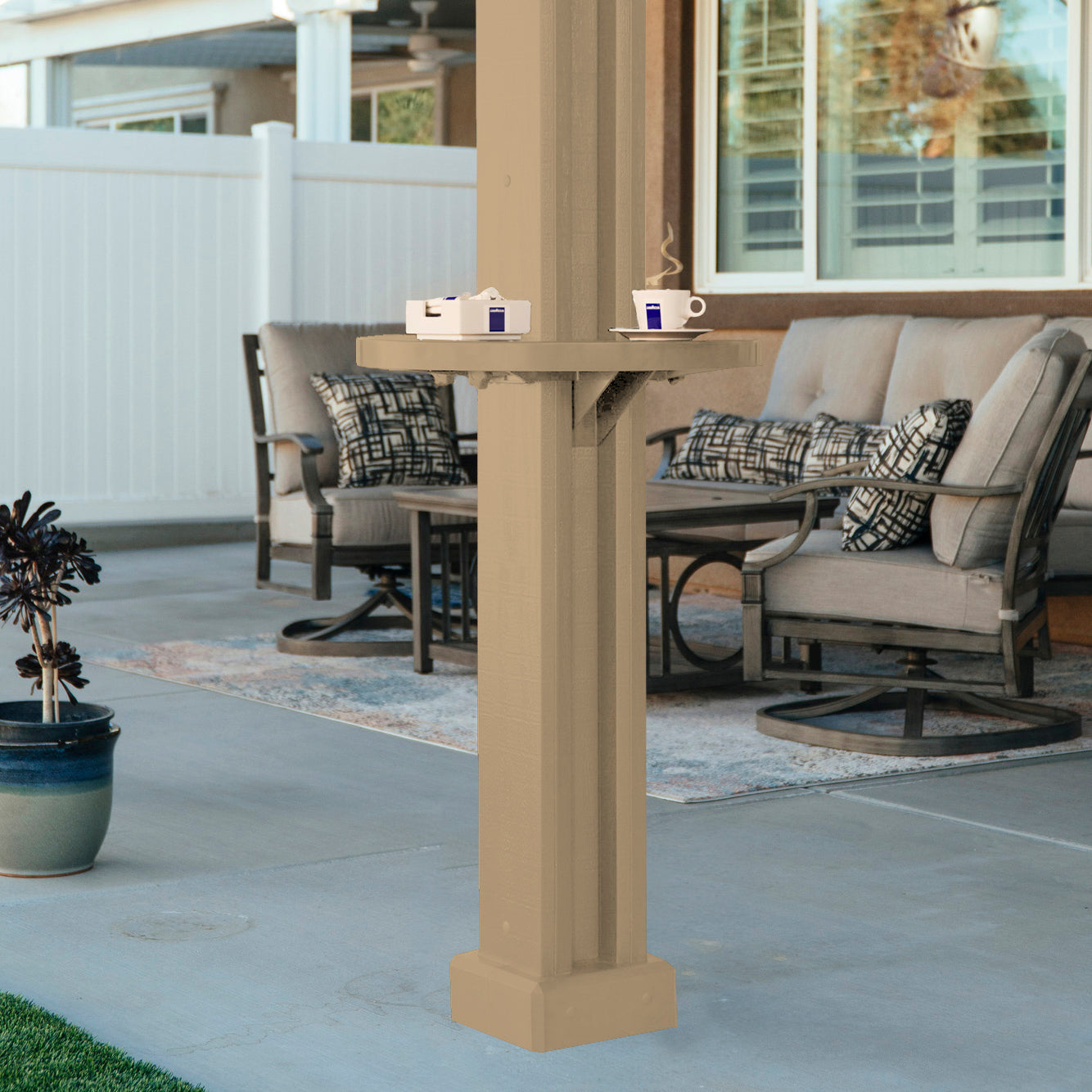 AlumaTable® for Aluminum Patio Cover H-Posts