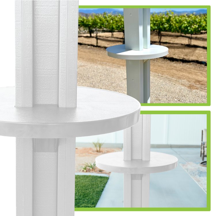 White alumatable product collage from similar angles