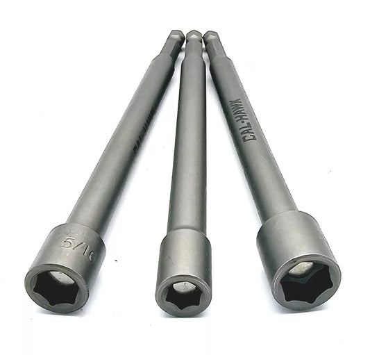 3-pc 6″ Magnetic Nut Driver Set  1/4”  5/16” 3/8”
